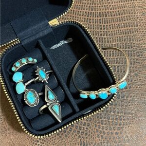 Turquoise Silver Jewelry Set